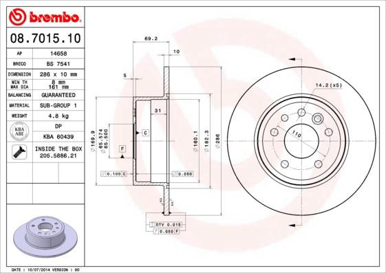 AP 14658 - Disque de frein cwaw.fr