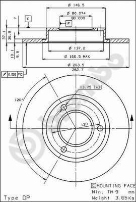 AP 14099 - Disque de frein cwaw.fr