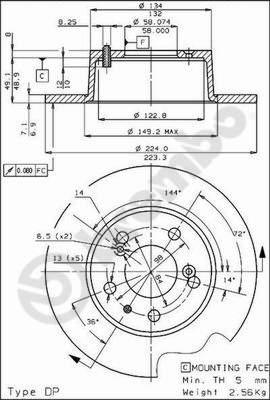 AP 14096 - Disque de frein cwaw.fr