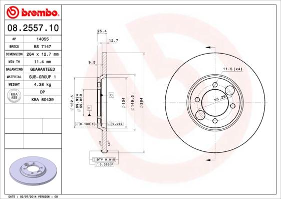 AP 14055 - Disque de frein cwaw.fr