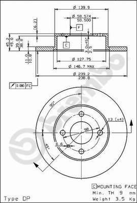 AP 14064 - Disque de frein cwaw.fr