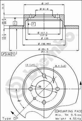 AP 14086 - Disque de frein cwaw.fr