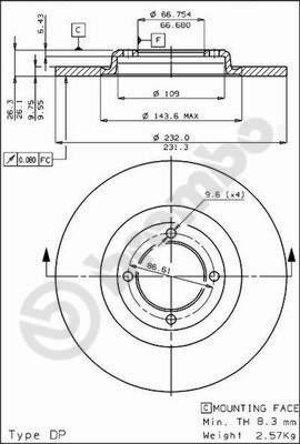 AP 14020 - Disque de frein cwaw.fr