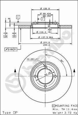 AP 14100 - Disque de frein cwaw.fr