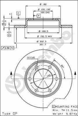 AP 14116 - Disque de frein cwaw.fr