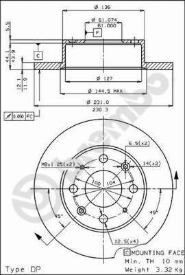 AP 14111 - Disque de frein cwaw.fr