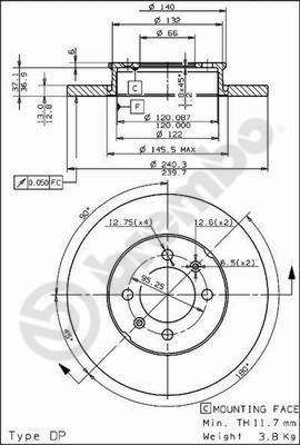 AP 14118 - Disque de frein cwaw.fr