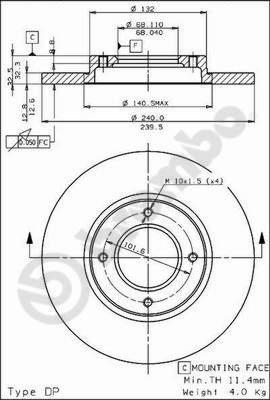 AP 14130 - Disque de frein cwaw.fr