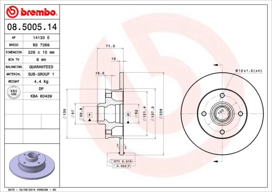 AP 14133 E - Disque de frein cwaw.fr