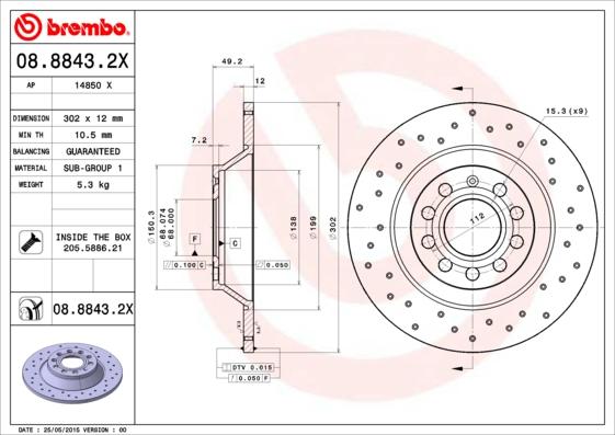 AP 14850 X - Disque de frein cwaw.fr