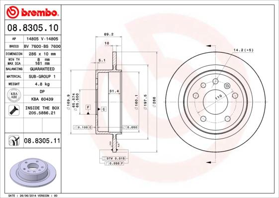 AP 14805 - Disque de frein cwaw.fr