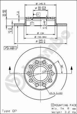 AP 14839 V - Disque de frein cwaw.fr