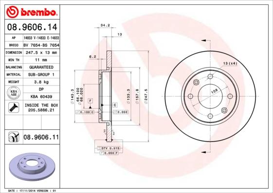 AP 14833 E - Disque de frein cwaw.fr