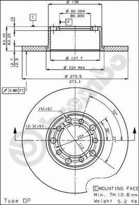 AP 15600 - Disque de frein cwaw.fr