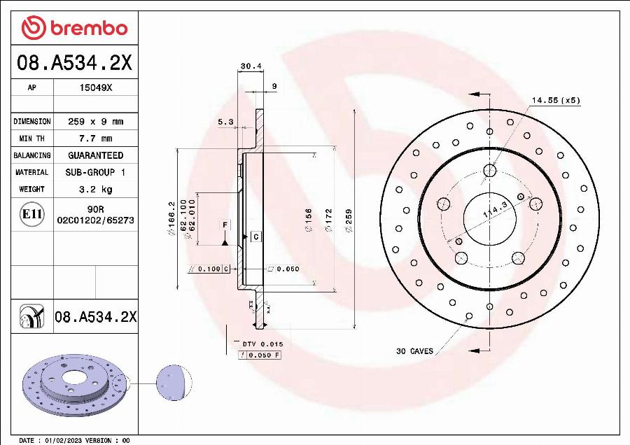 AP 15049 X - Disque de frein cwaw.fr