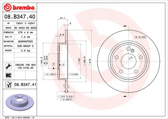 AP 15041 - Disque de frein cwaw.fr