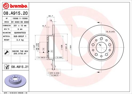 AP 15068 - Disque de frein cwaw.fr