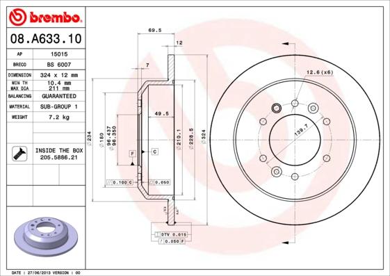 AP 15015 - Disque de frein cwaw.fr