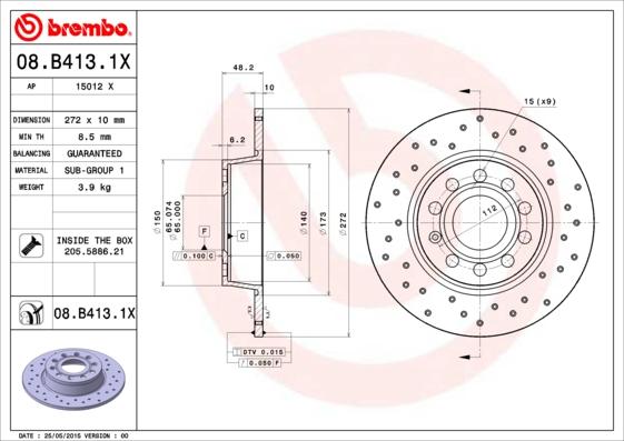 AP 15012 X - Disque de frein cwaw.fr