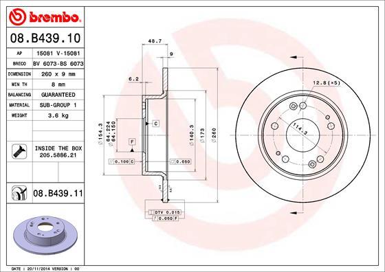 AP 15081 V - Disque de frein cwaw.fr