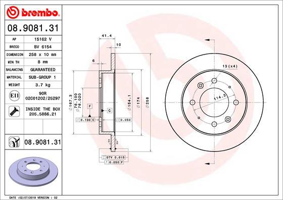 AP 15162 V - Disque de frein cwaw.fr