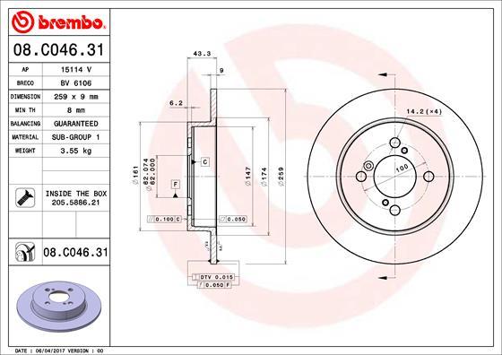 AP 15114 V - Disque de frein cwaw.fr