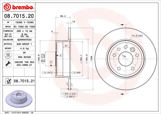 AP 15380 - Disque de frein cwaw.fr