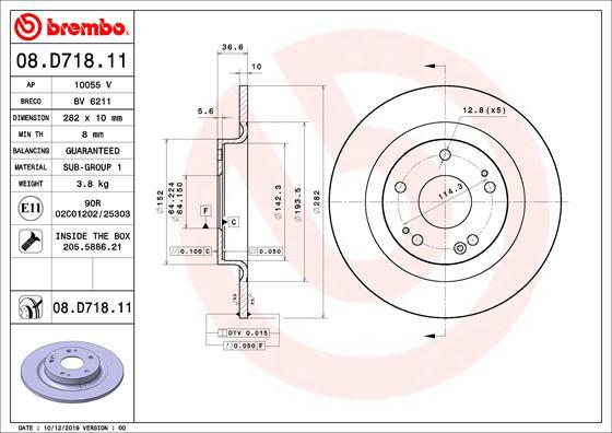 AP 10055 V - Disque de frein cwaw.fr