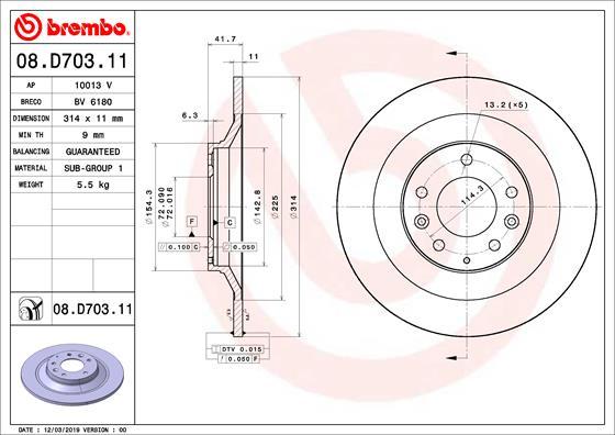 AP 10013 V - Disque de frein cwaw.fr