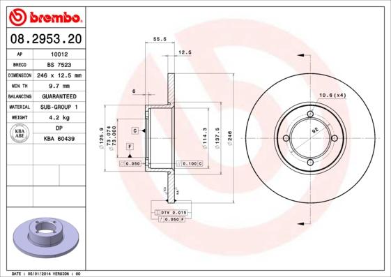 AP 10012 - Disque de frein cwaw.fr