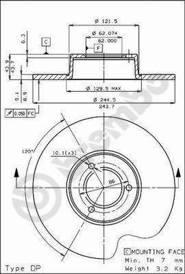 AP 10152 - Disque de frein cwaw.fr