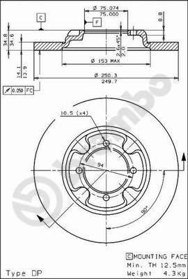 AP 10309 - Disque de frein cwaw.fr