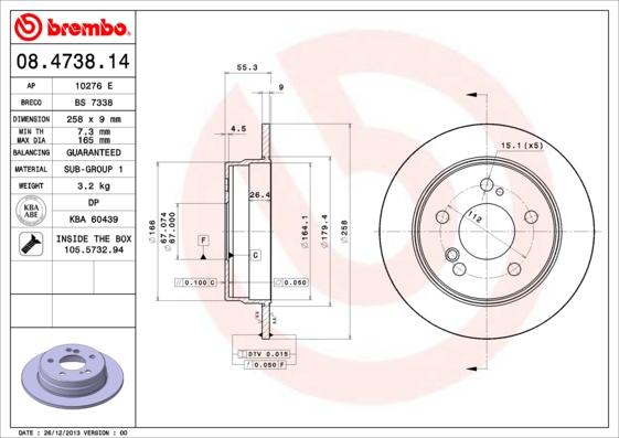 AP 10276 E - Disque de frein cwaw.fr