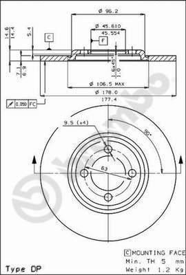 AP 18400 - Disque de frein cwaw.fr