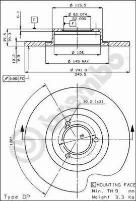 AP 18600 - Disque de frein cwaw.fr