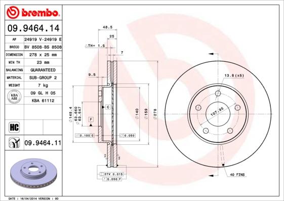 AP 24919 E - Disque de frein cwaw.fr