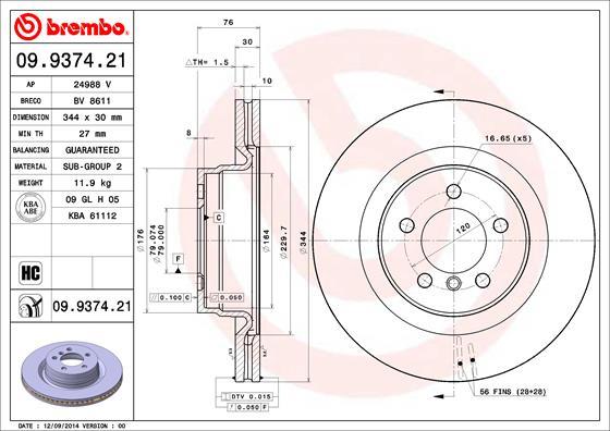 AP 24988 V - Disque de frein cwaw.fr