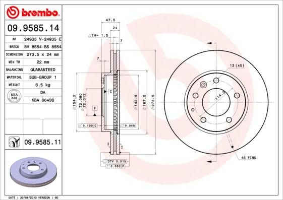 AP 24935 E - Disque de frein cwaw.fr