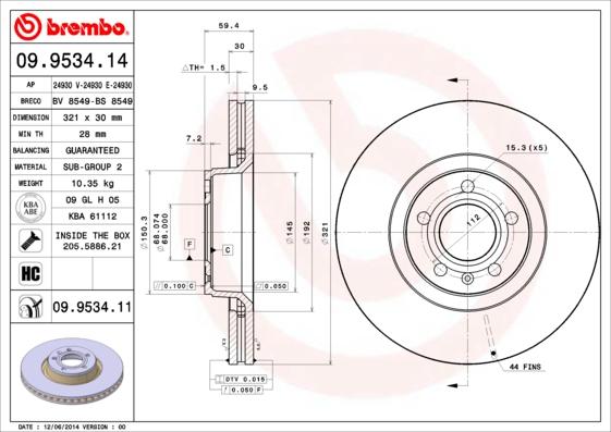 AP 24930 E - Disque de frein cwaw.fr