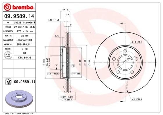 AP 24928 E - Disque de frein cwaw.fr