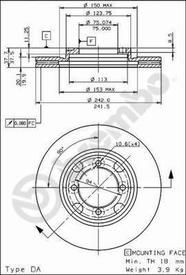 AP 24405 - Disque de frein cwaw.fr