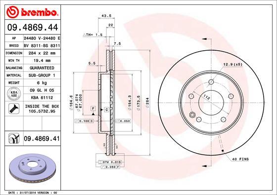 AP 24480 E - Disque de frein cwaw.fr