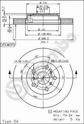 AP 24430 - Disque de frein cwaw.fr