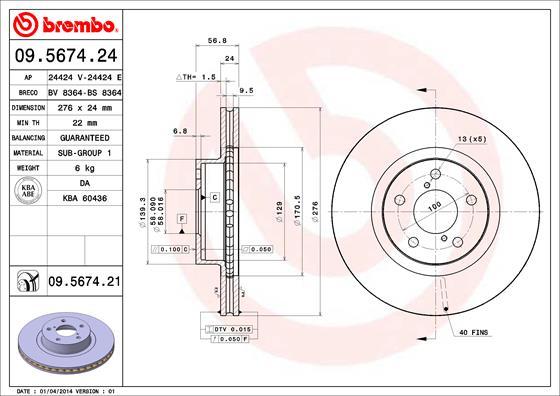 AP 24424 E - Disque de frein cwaw.fr