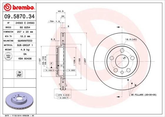 AP 24593 E - Disque de frein cwaw.fr