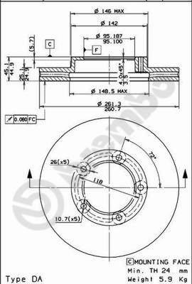 AP 24560 - Disque de frein cwaw.fr