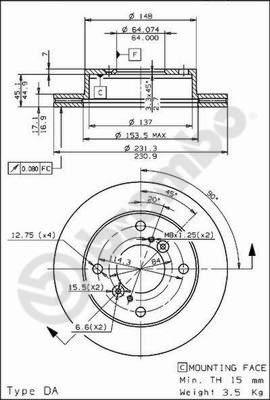 AP 24562 - Disque de frein cwaw.fr