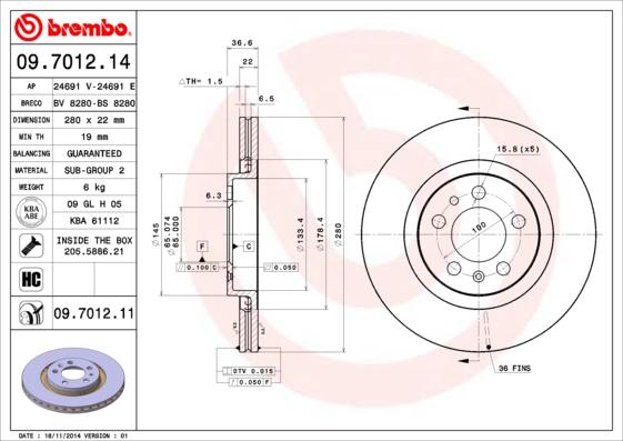 AP 24691 E - Disque de frein cwaw.fr