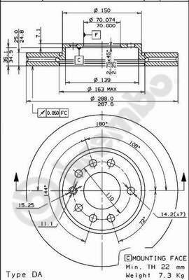 AP 24658 E - Disque de frein cwaw.fr