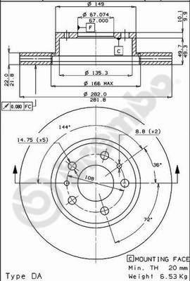 AP 24165 - Disque de frein cwaw.fr